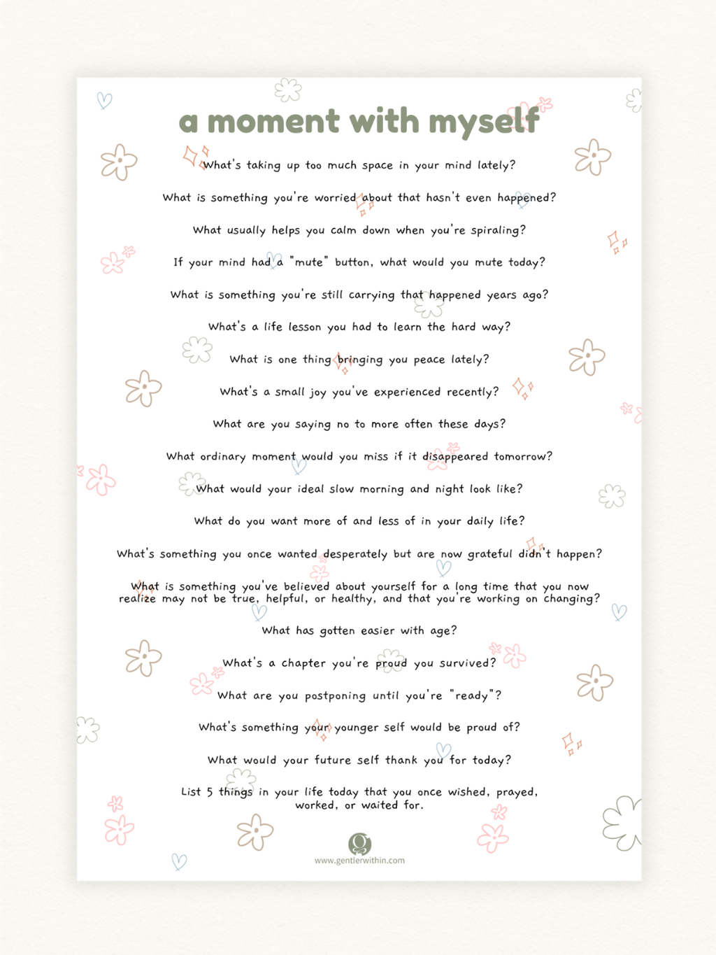 A Moment With Myself Sticker Sheet