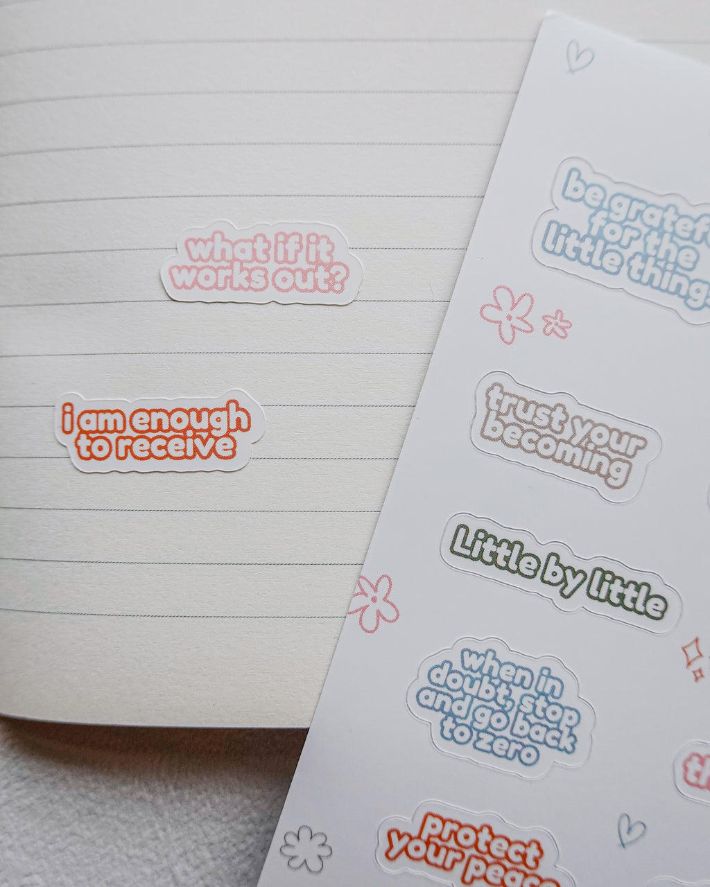 Words to Hold Sticker Sheet - Phrases Edition