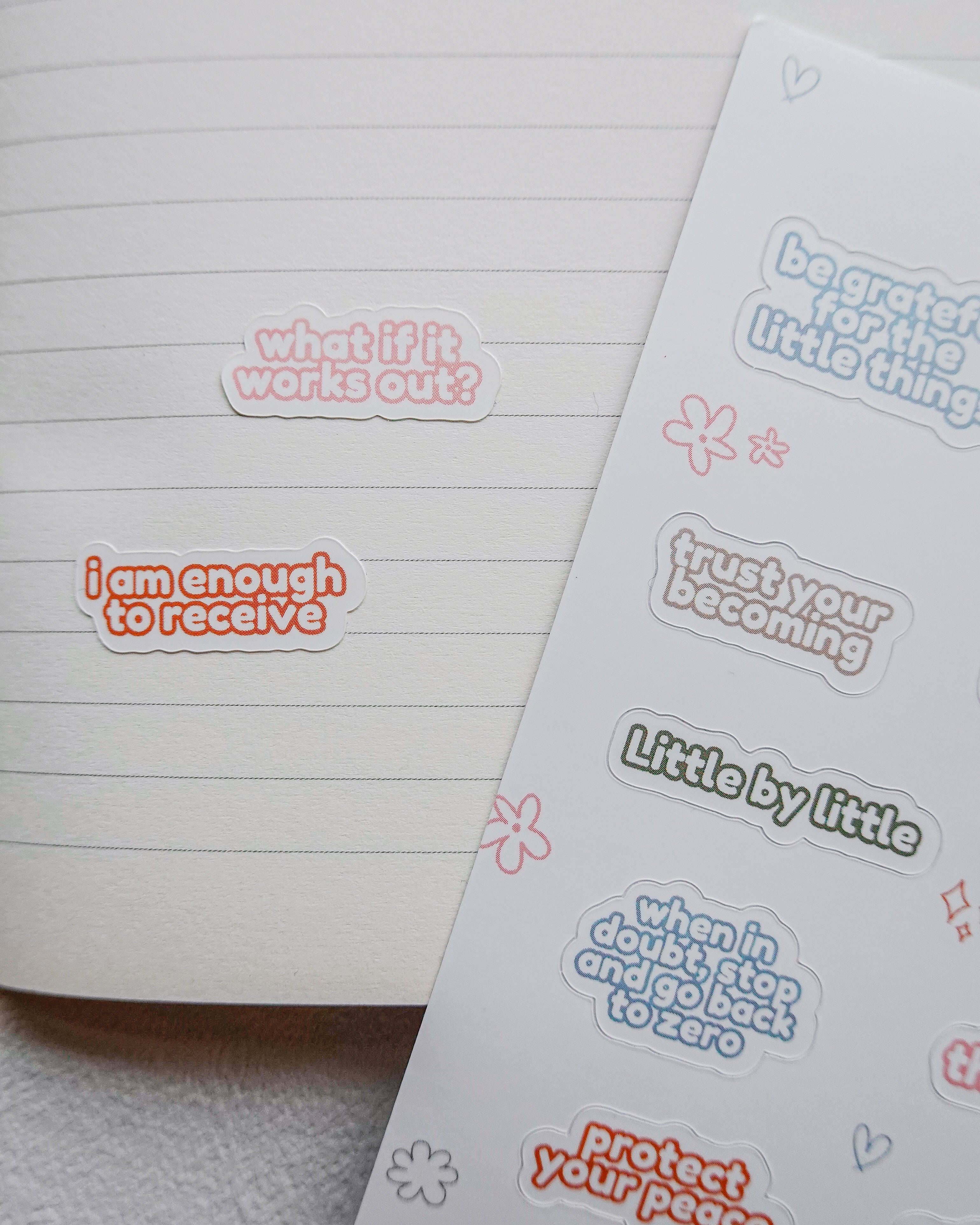Words to Hold Sticker Sheet - Phrases Edition
